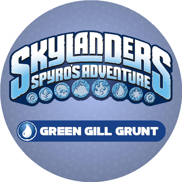 Green Gill Grunt Icon Logo