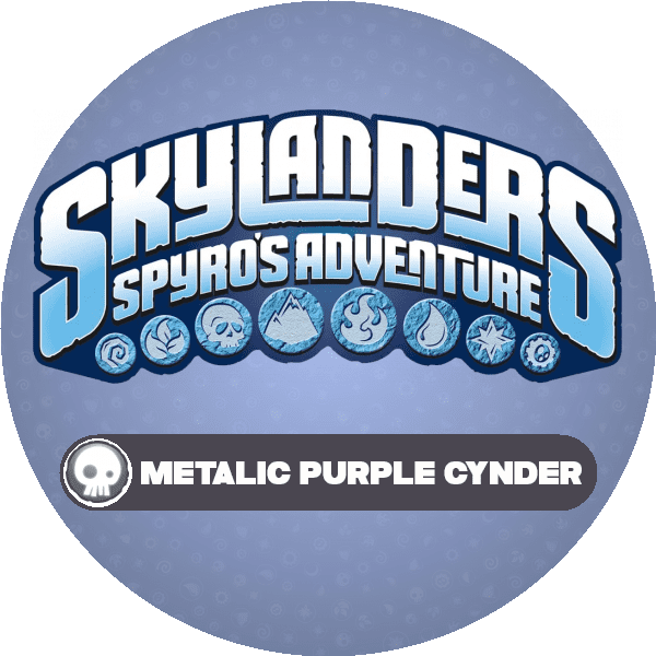 Metallic Purple Cynder Icon Logo