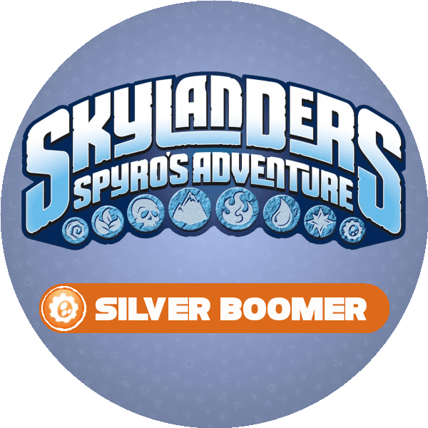Silver Boomer Icon Logo