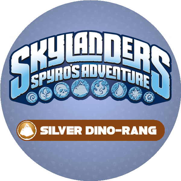 Silver Dino-Rang Icon Logo