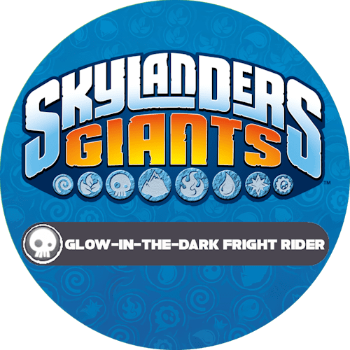 Glow-in-the-Dark Fright Rider Icon Logo-Alt