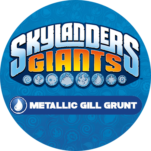 Metallic Gill Grunt Icon Logo-Alt