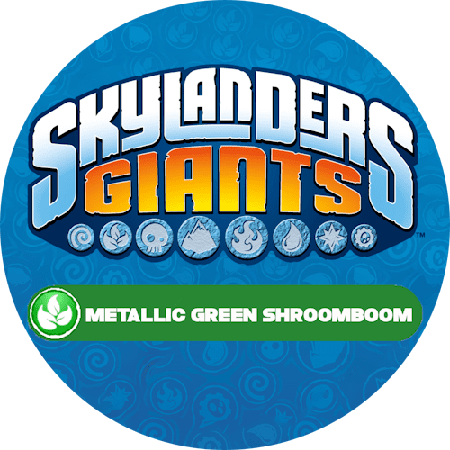 Metallic Green Shroomboom Icon Logo-Alt