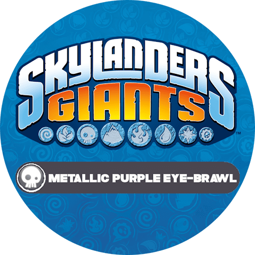 Metallic Purple Eye-Brawl Icon Logo-Alt