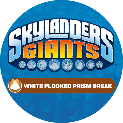 White Flocked Prism Break Icon Logo-Alt