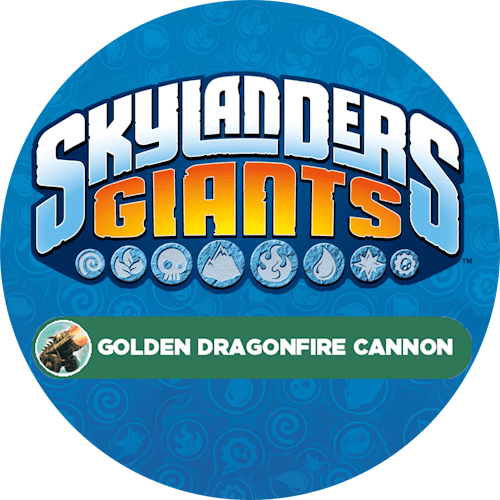Golden Dragonfire Cannon Icon Logo-Alt