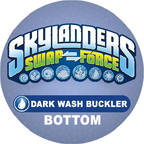 Dark wash buckler bottom