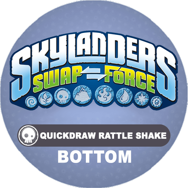 Quickdraw rattle shake bottom