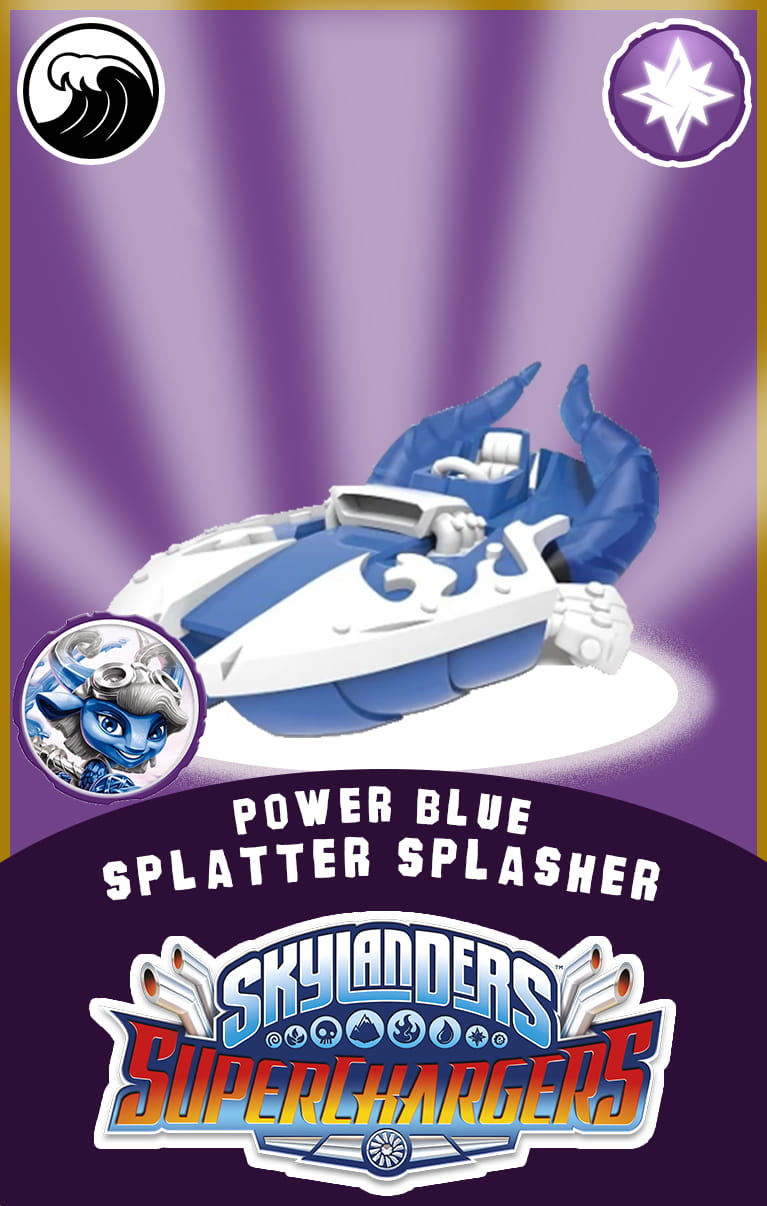 Power Blue Splatter Splasher