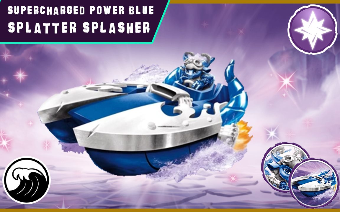 Supercharged Power Blue Splatter Splasher