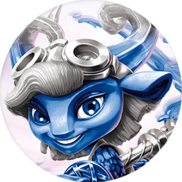 Power blue splat