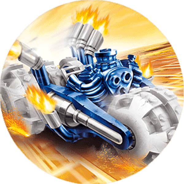 Power blue gold rusher