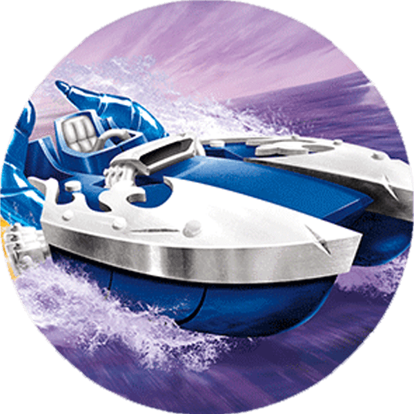 Power blue splatter splasher