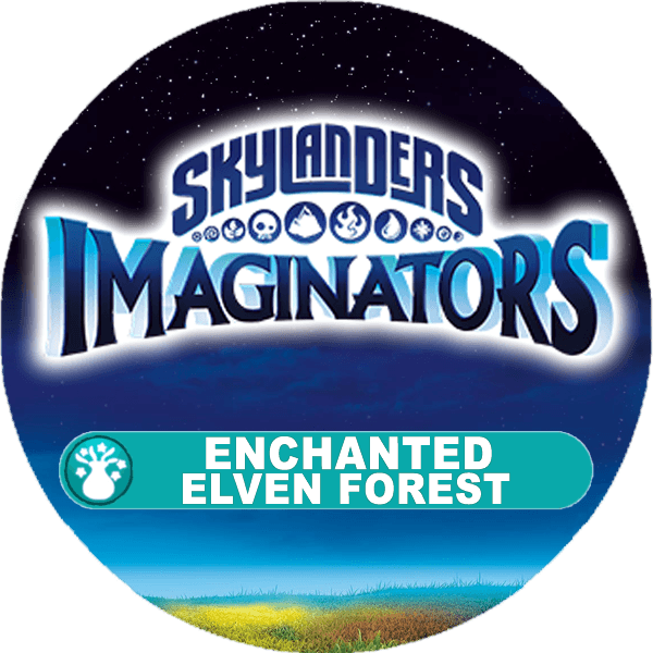 Enchanted elven forest back