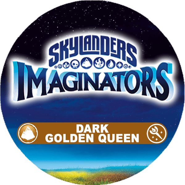 Dark golden queen back