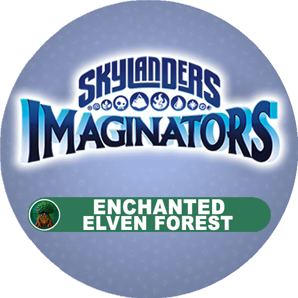 Enchanted elven forest back